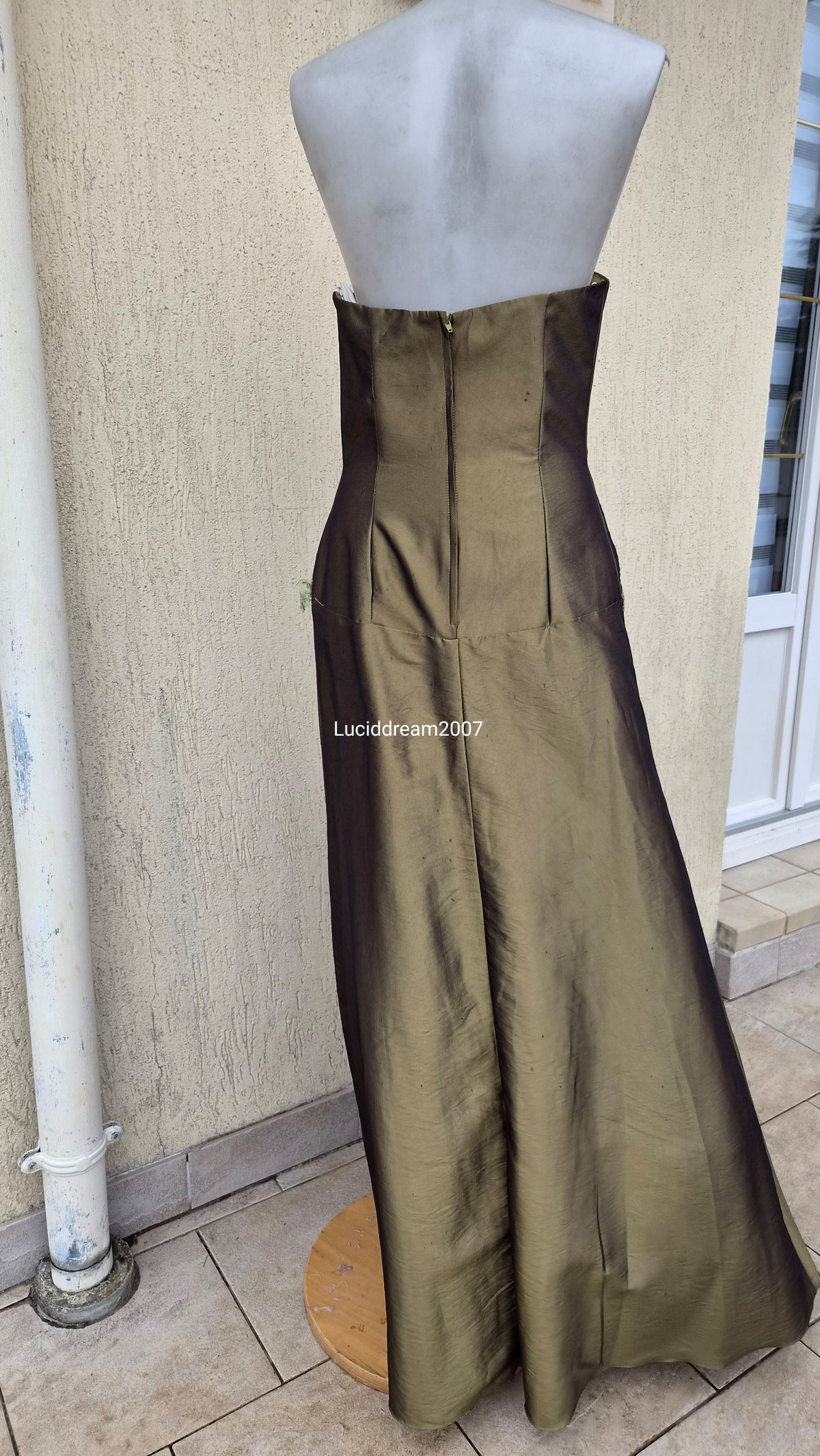 Robe bustier verte