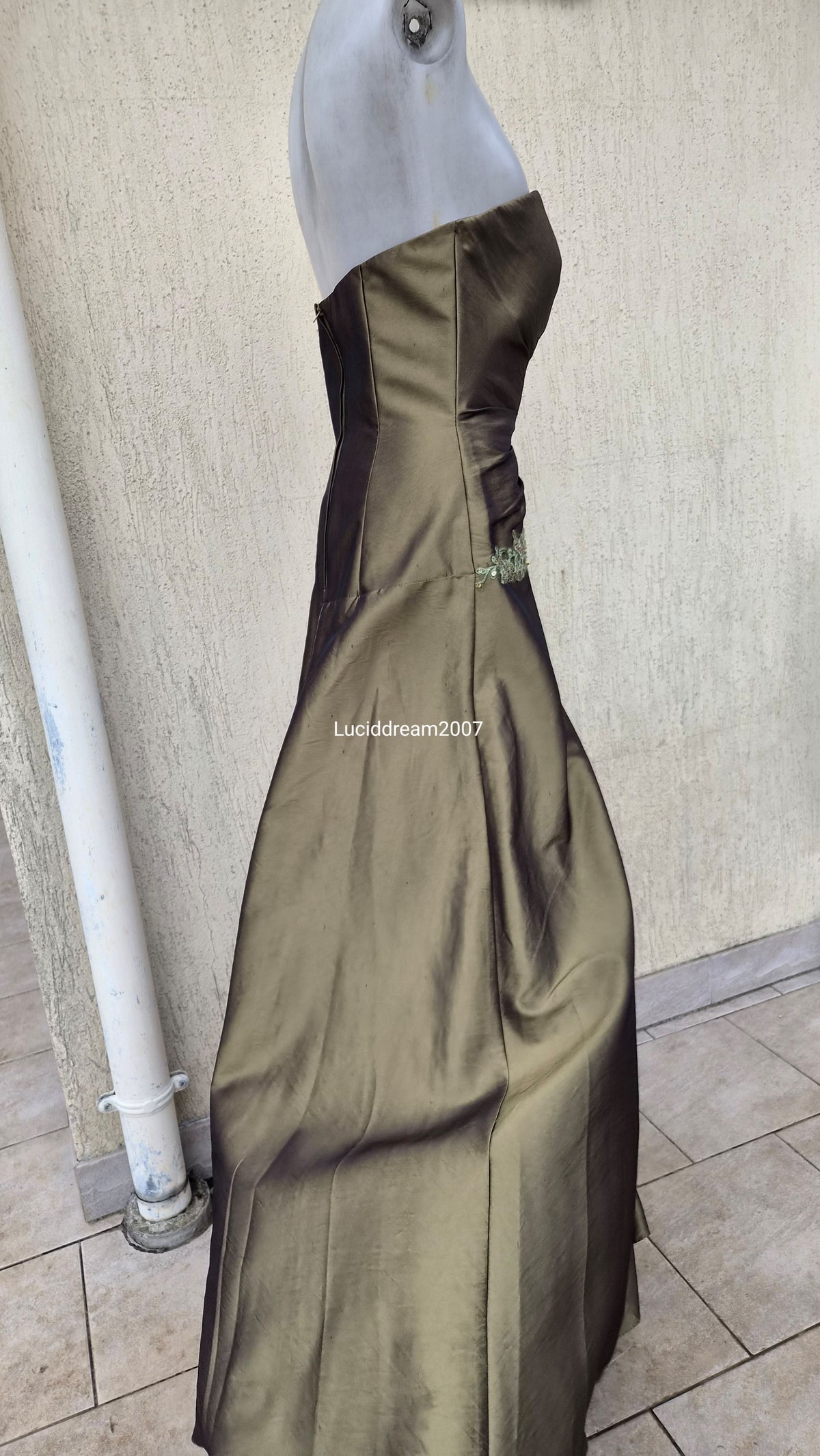 Robe bustier verte