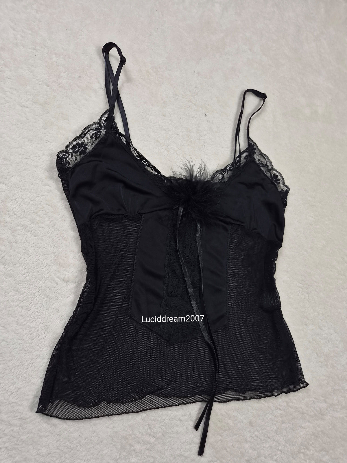 Haut esprit lingerie noir
