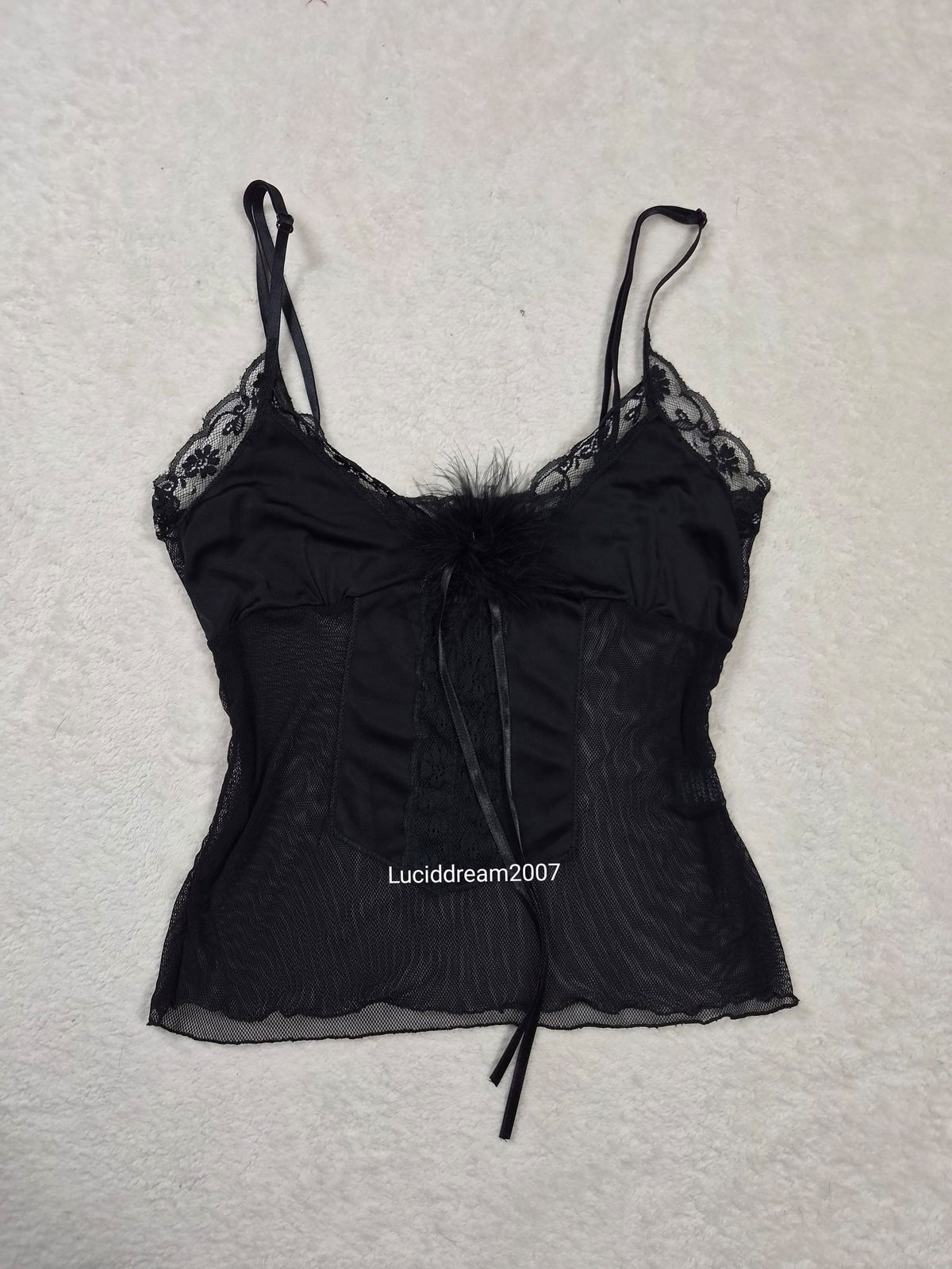 Haut esprit lingerie noir