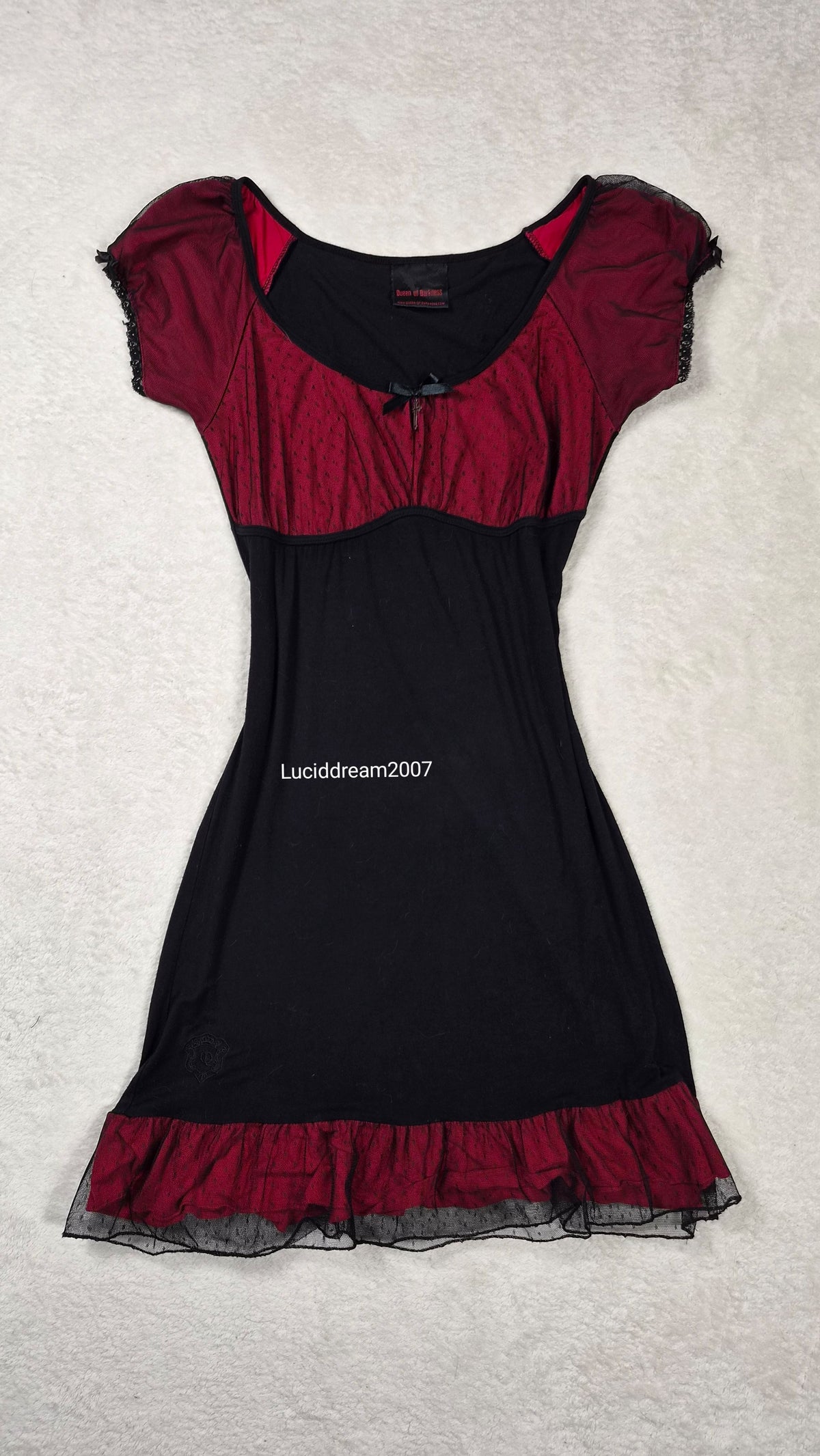 Robe noire et rouge Queen of Darkness