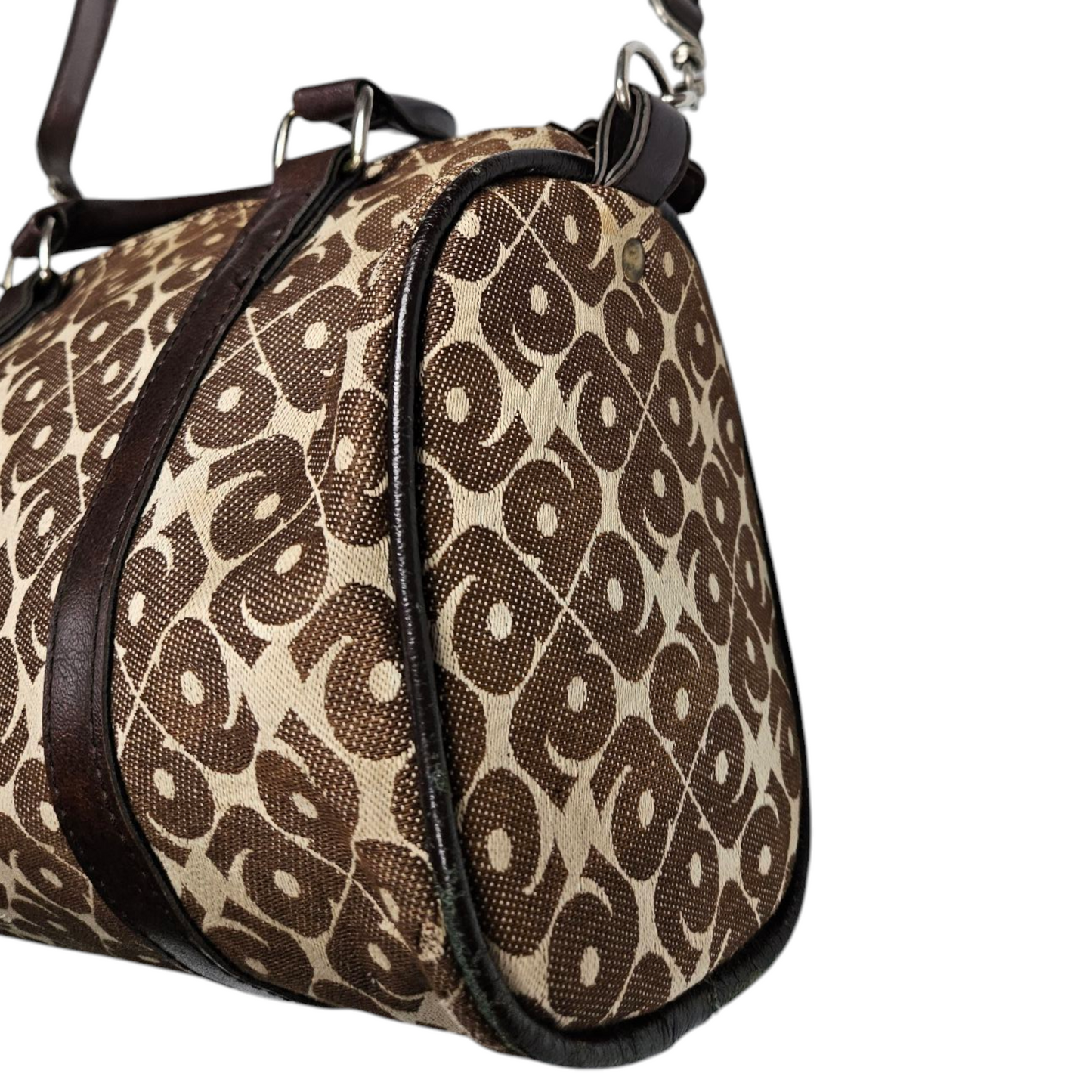 Sac bowling monogrammé toile et cuir