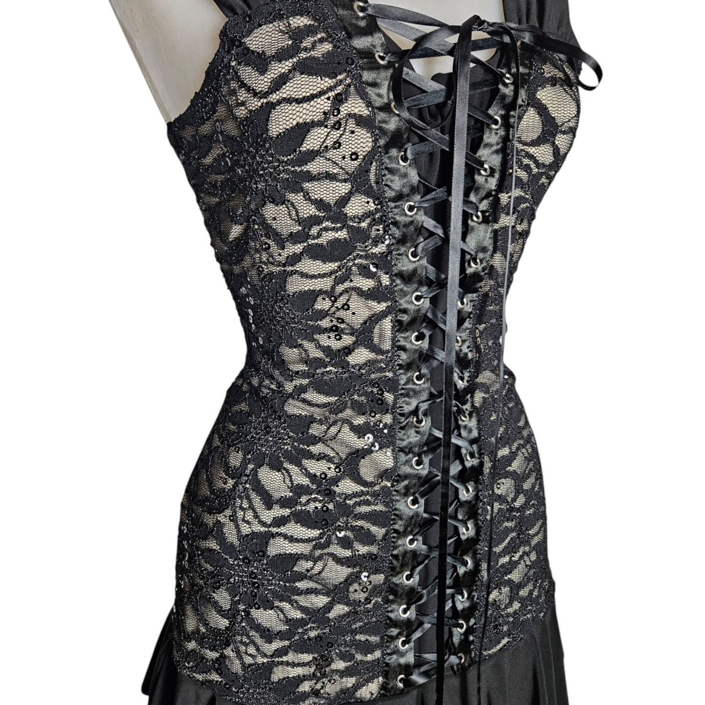 Ruffled lace dress