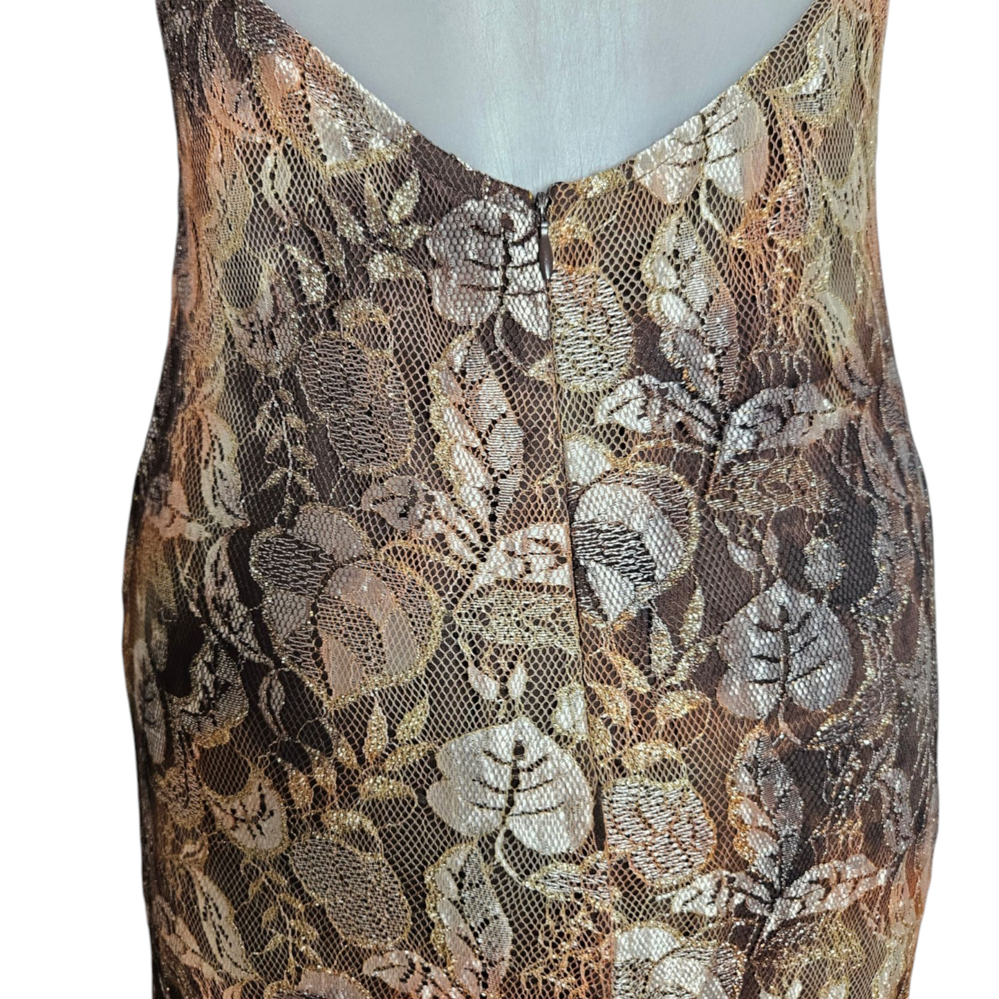 Maxi prom dress en dentelle à volants