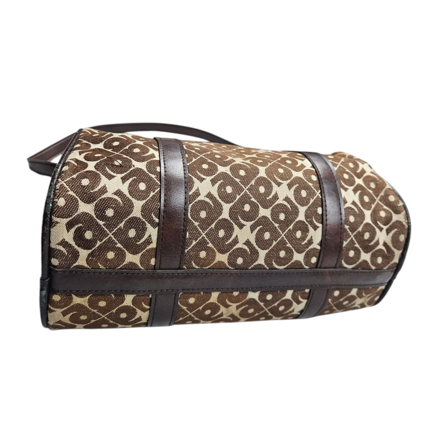Sac bowling monogrammé toile et cuir