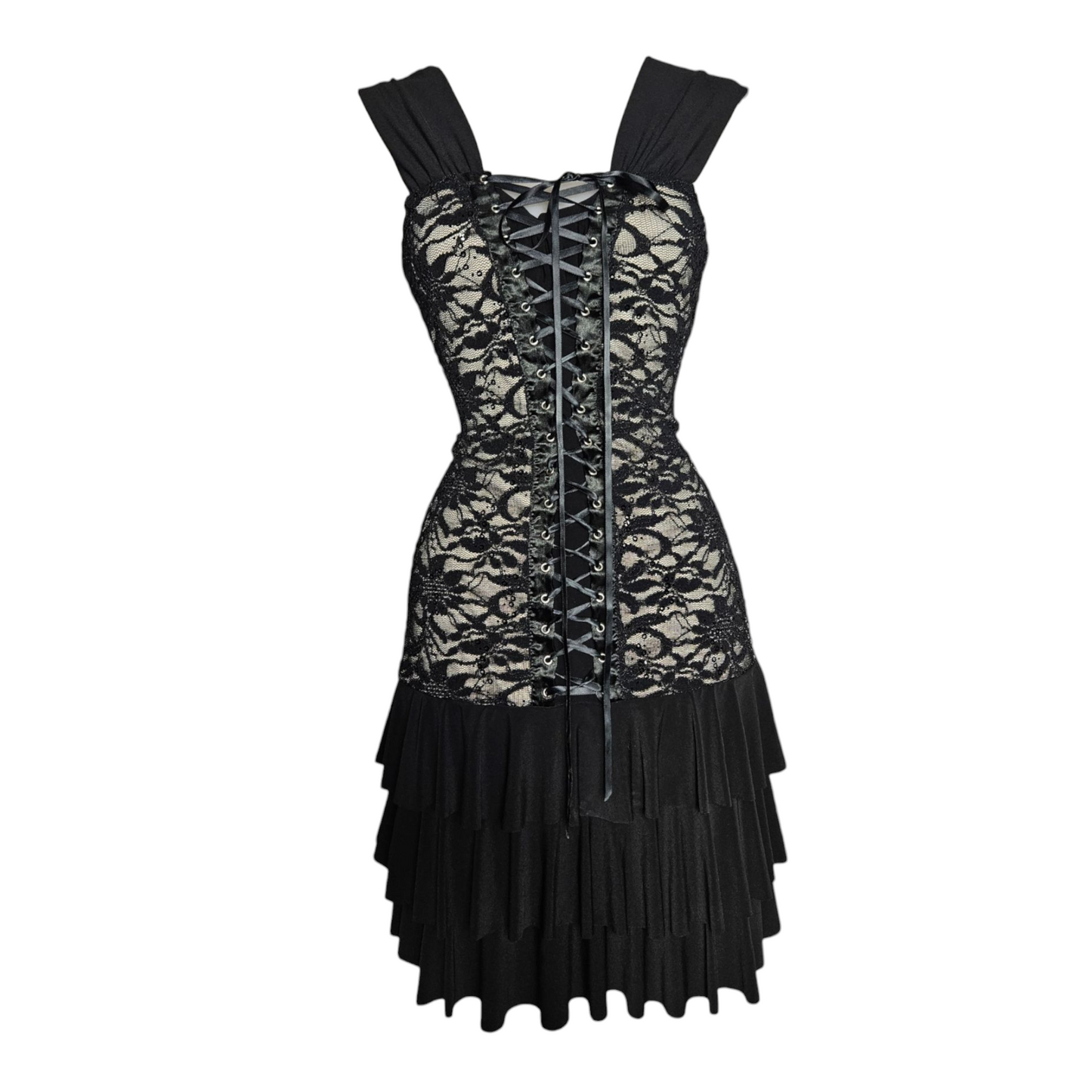 Ruffled lace dress