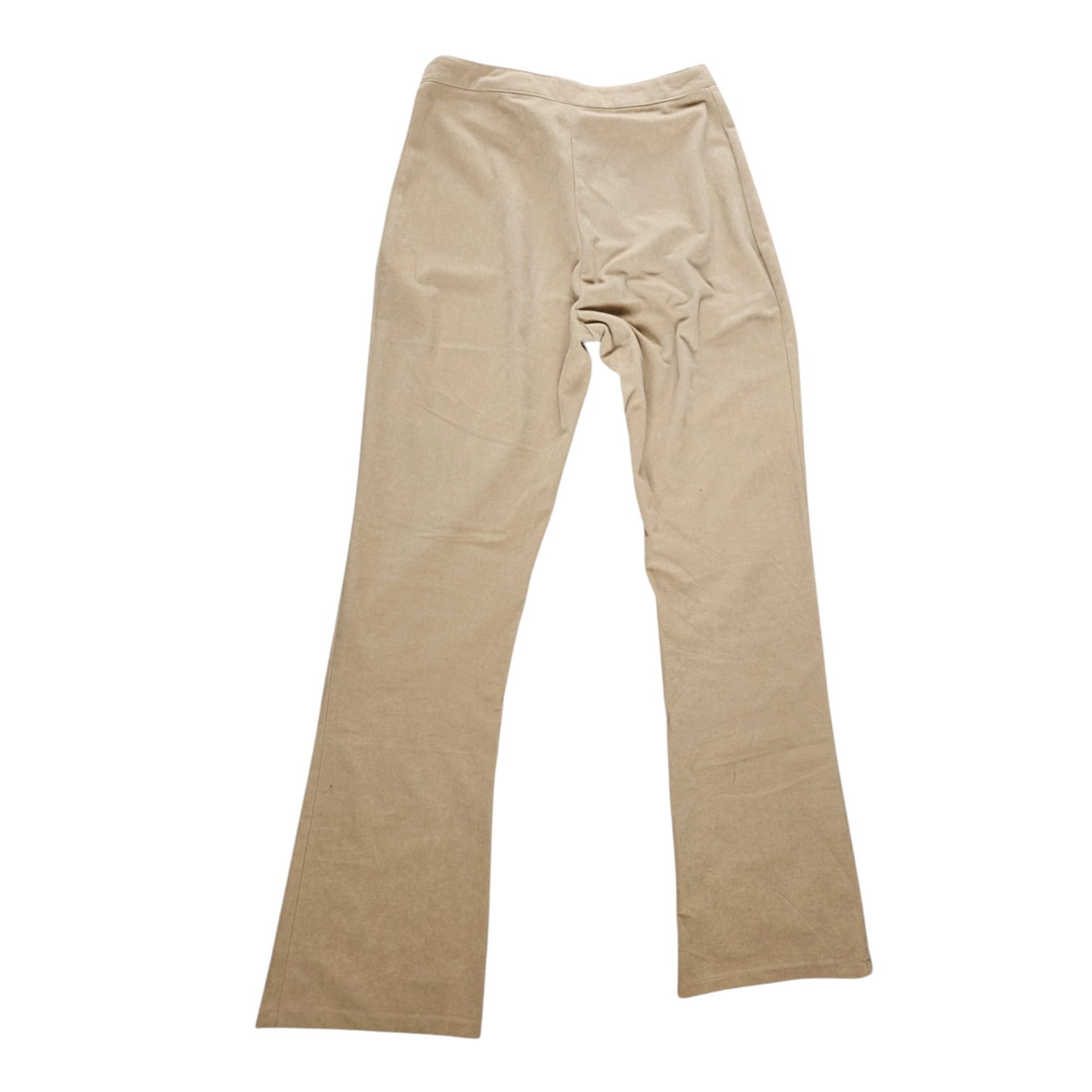 Beige pants with buckle detail