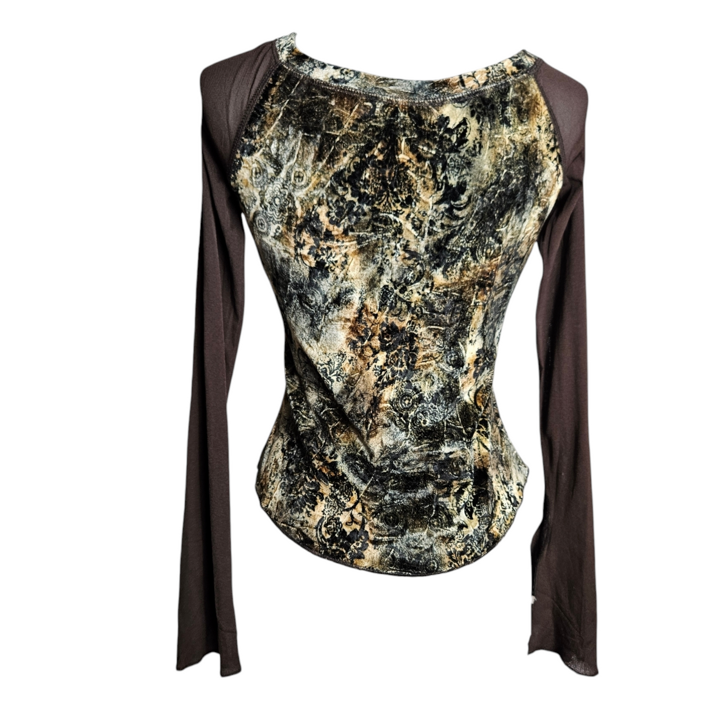 Top in voile and short velvet