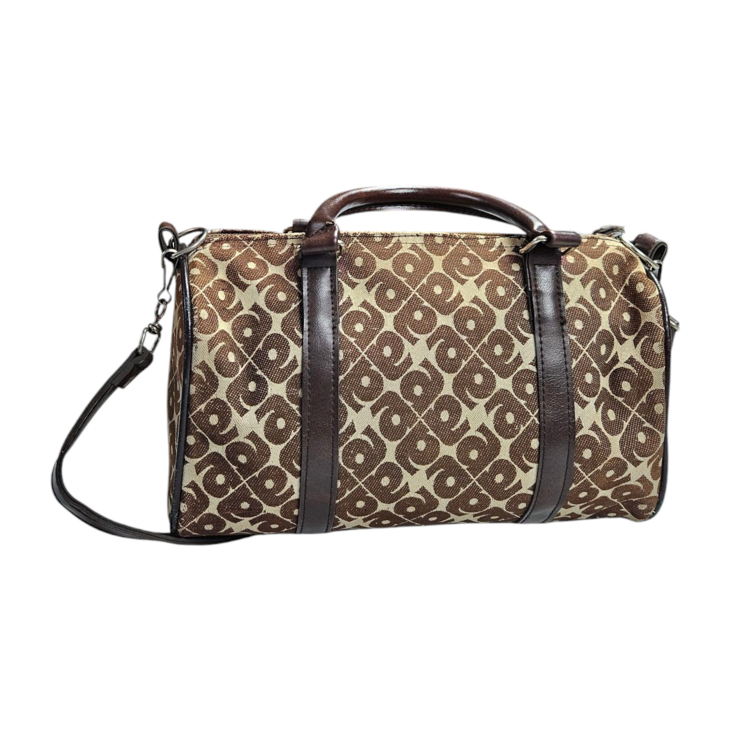 Sac bowling monogrammé toile et cuir