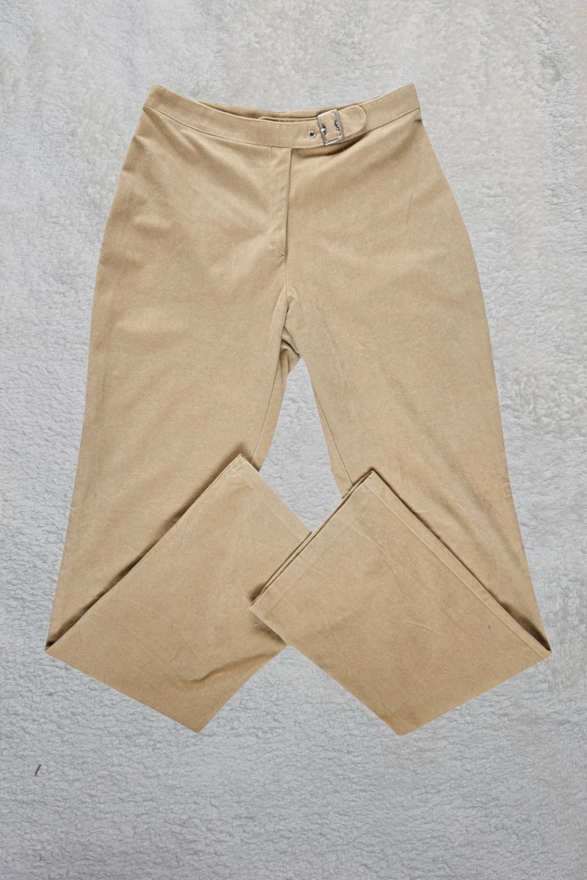 Pantalon évasé beige