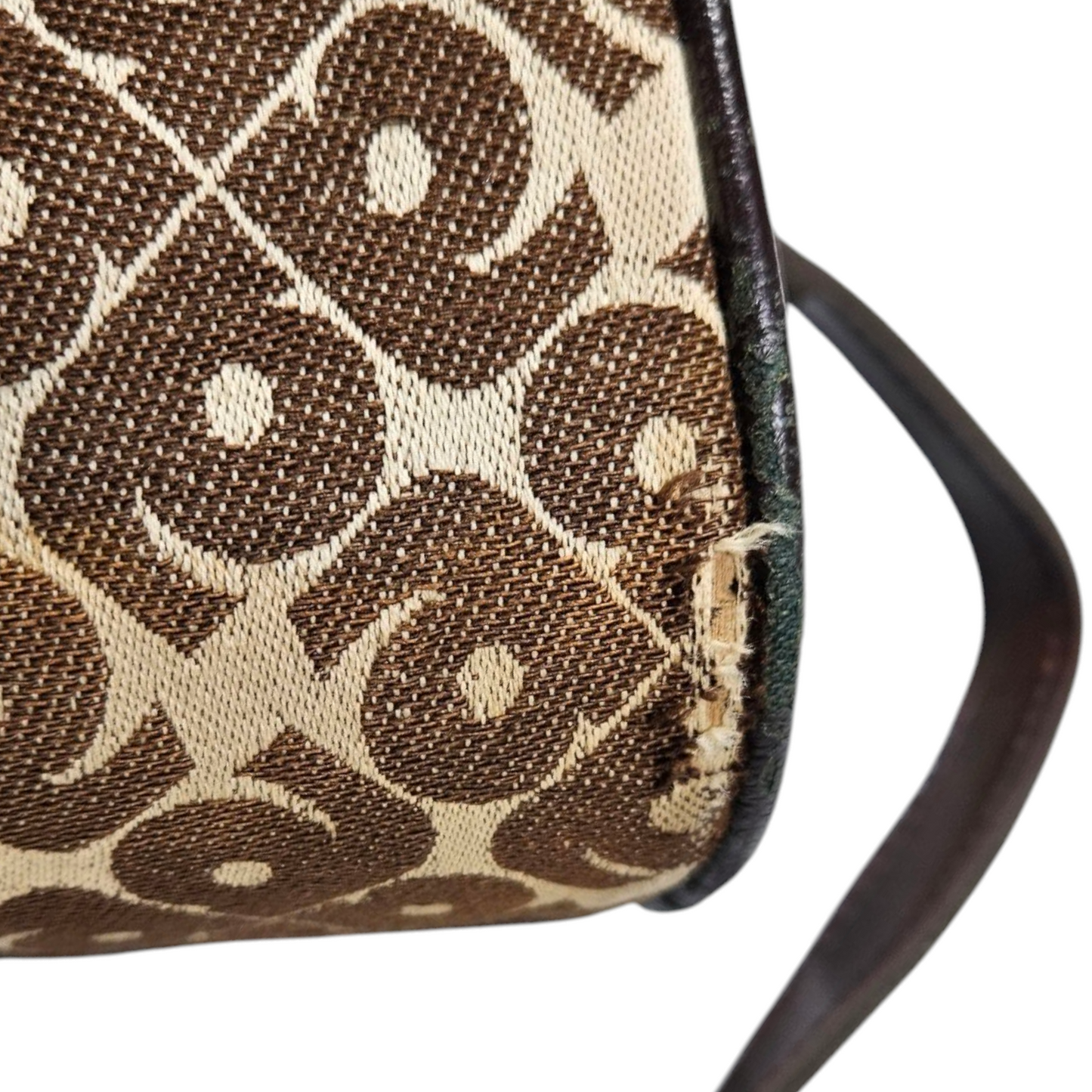Sac bowling monogrammé toile et cuir