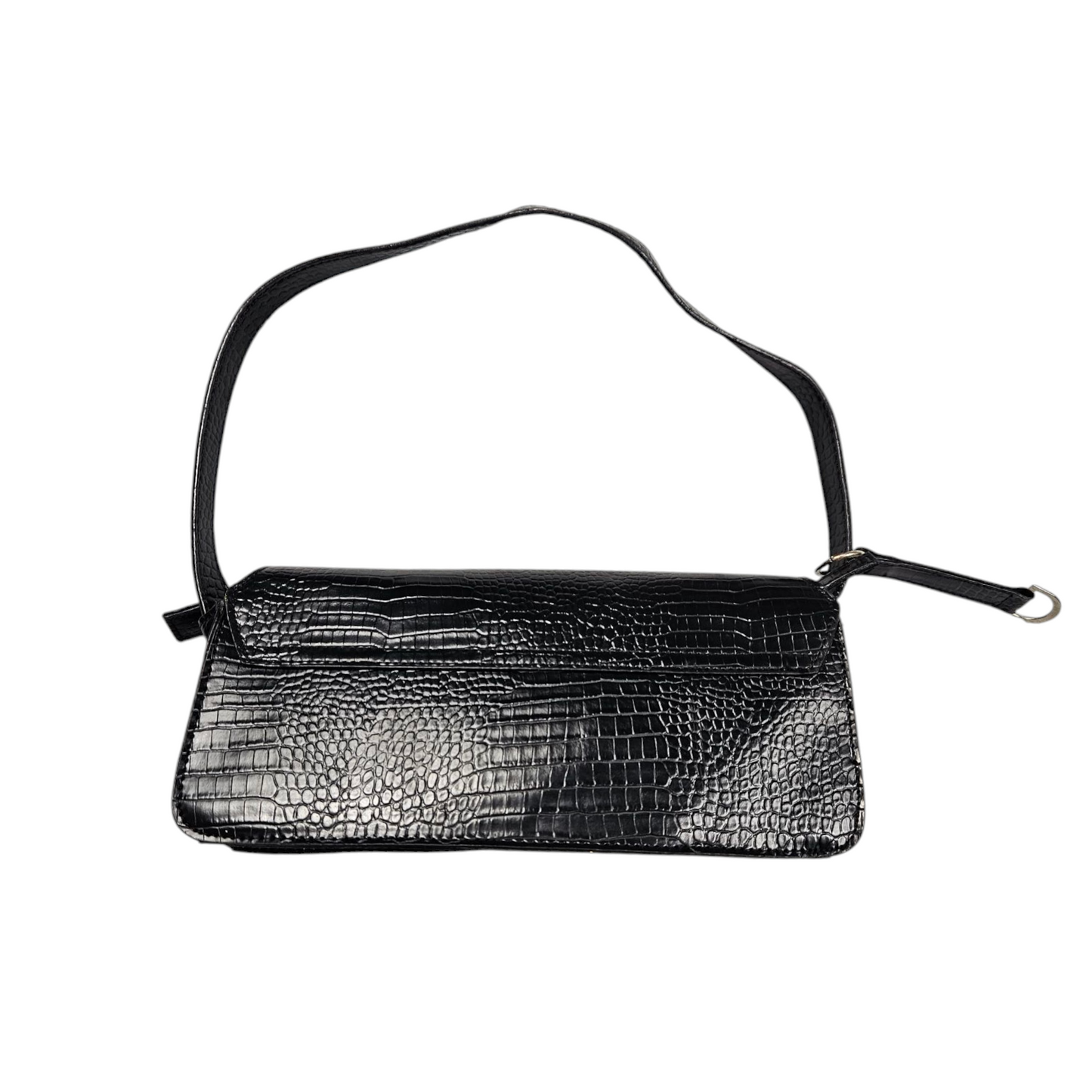 Sac baguette effet crocodile en similicuir