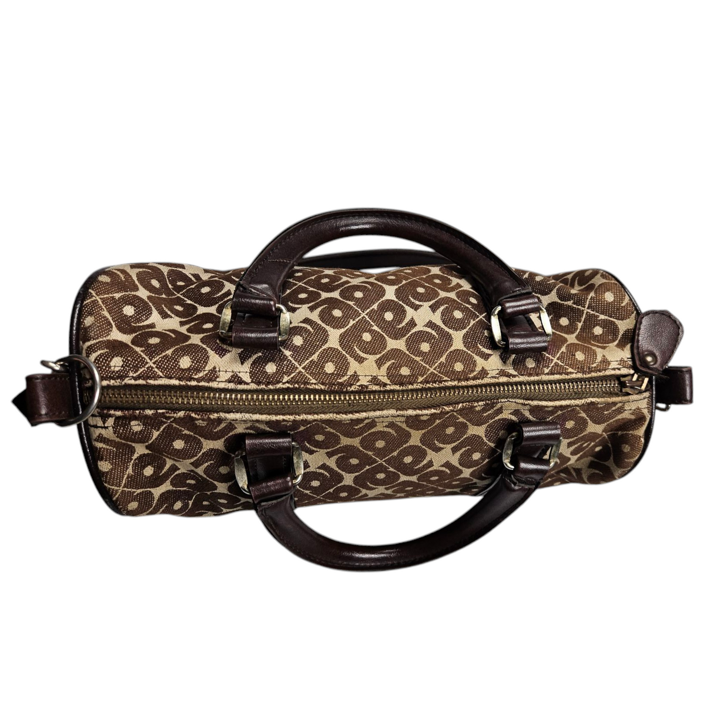 Sac bowling monogrammé toile et cuir