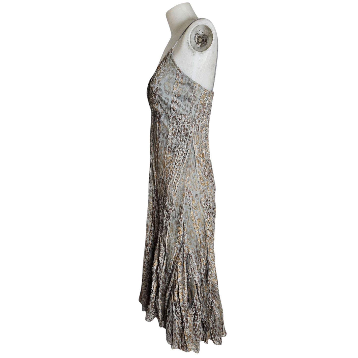Robe en dentelle motif léopard